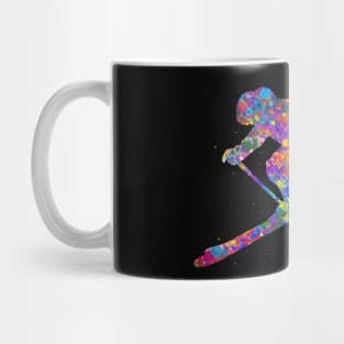 Ski watercolor art Mug